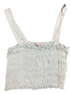 American Eagle Outfitters Medium Mint Green Smocked Tank Top